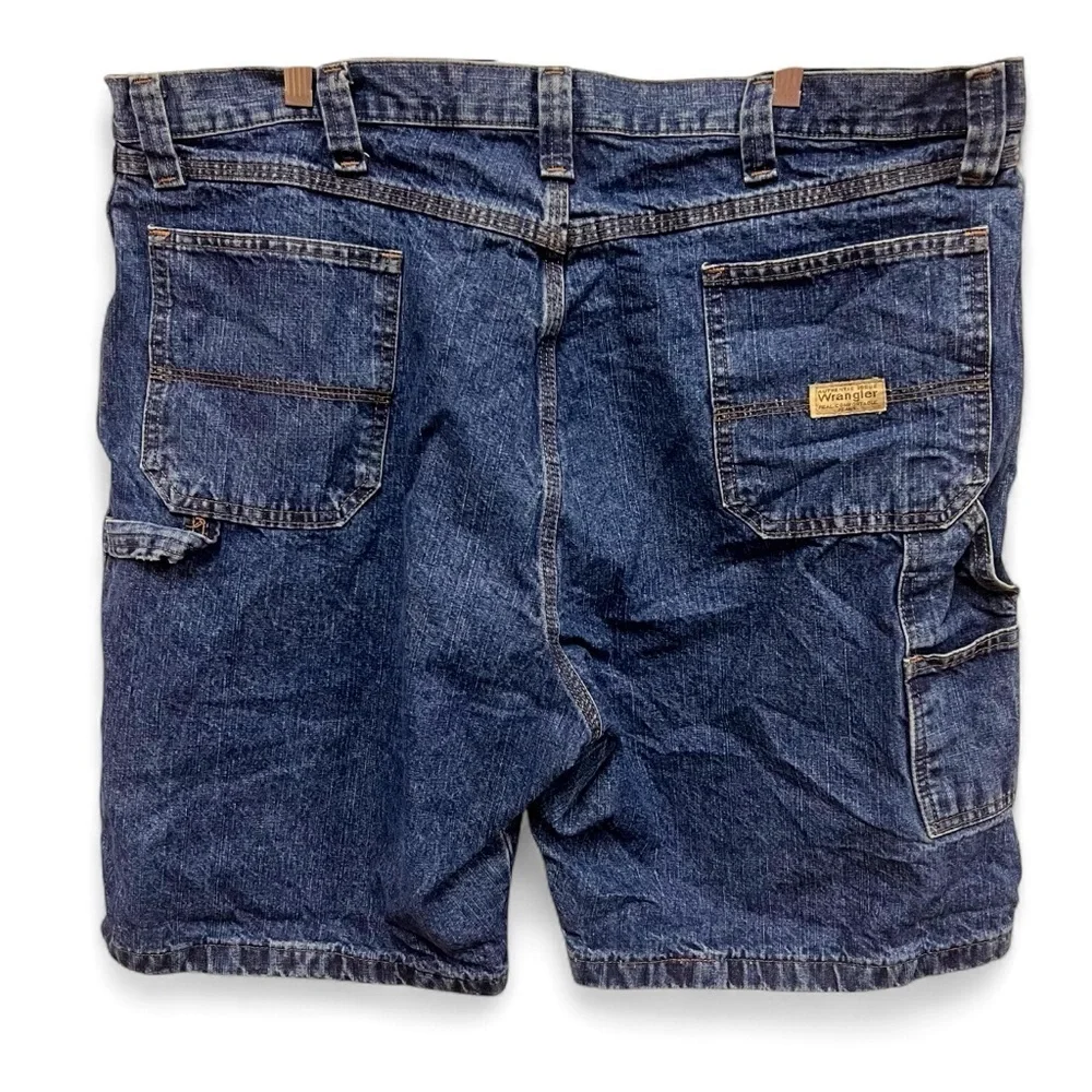 Vintage Wrangler Denim Carpenter Shorts, 100% Cotton, Size 42